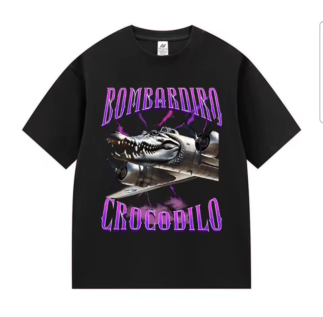 T-shirt Brainrot Bombardiro Crocodilo