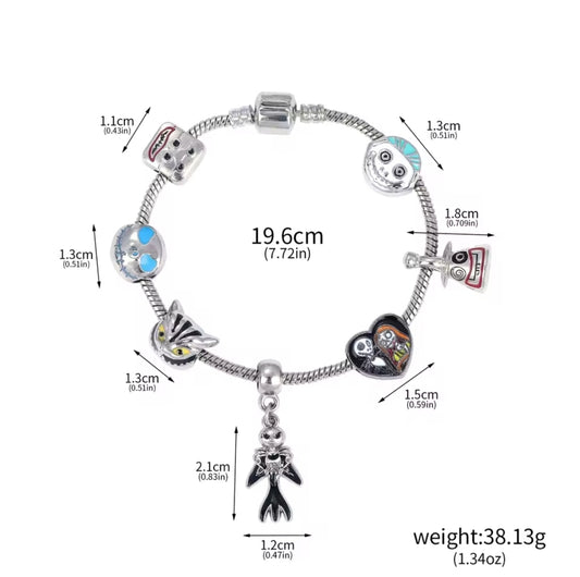 Bracciale Charm "Nightmare Before Christmas" – Modello Classico