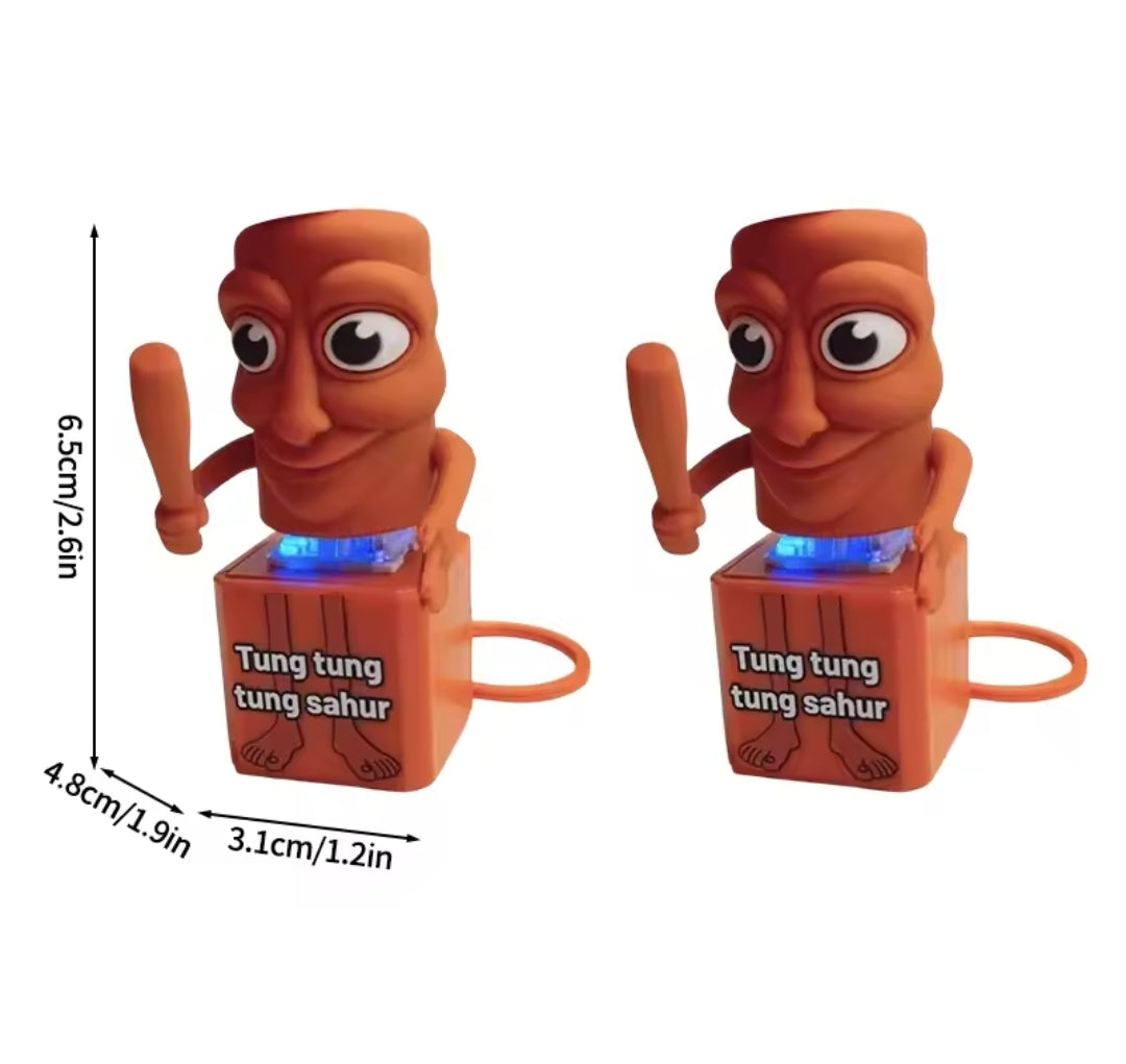 Giocattolo "Tung Tung Tung Sahur" – Divertente e Antistress! LED E SUONO