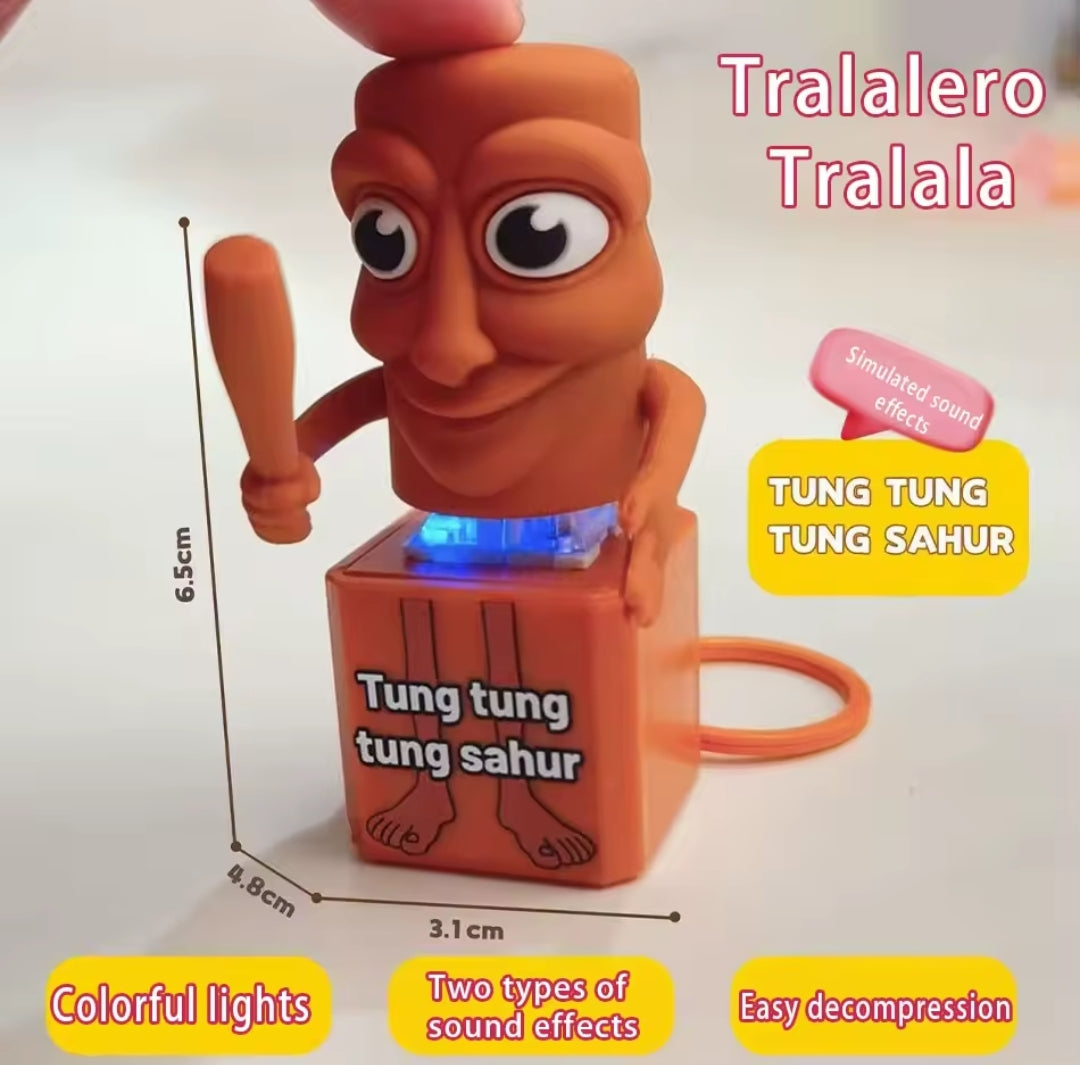 Giocattolo "Tung Tung Tung Sahur" – Divertente e Antistress! LED E SUONO