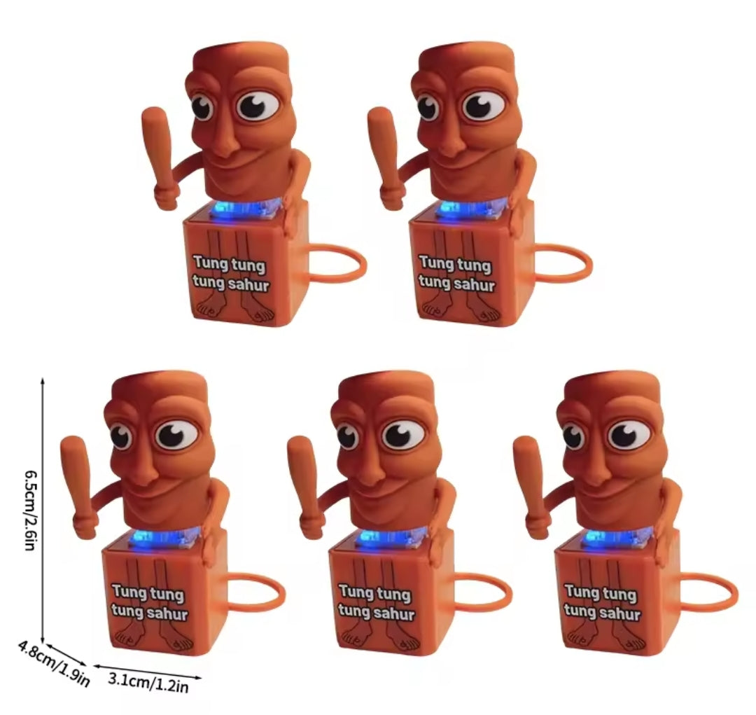 Giocattolo "Tung Tung Tung Sahur" – Divertente e Antistress! LED E SUONO