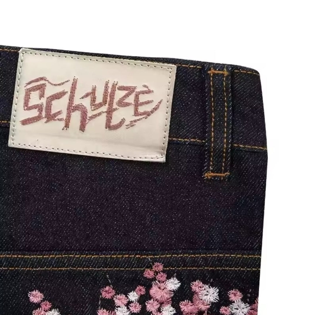 Jeans Streetwear - Fiore di prugno