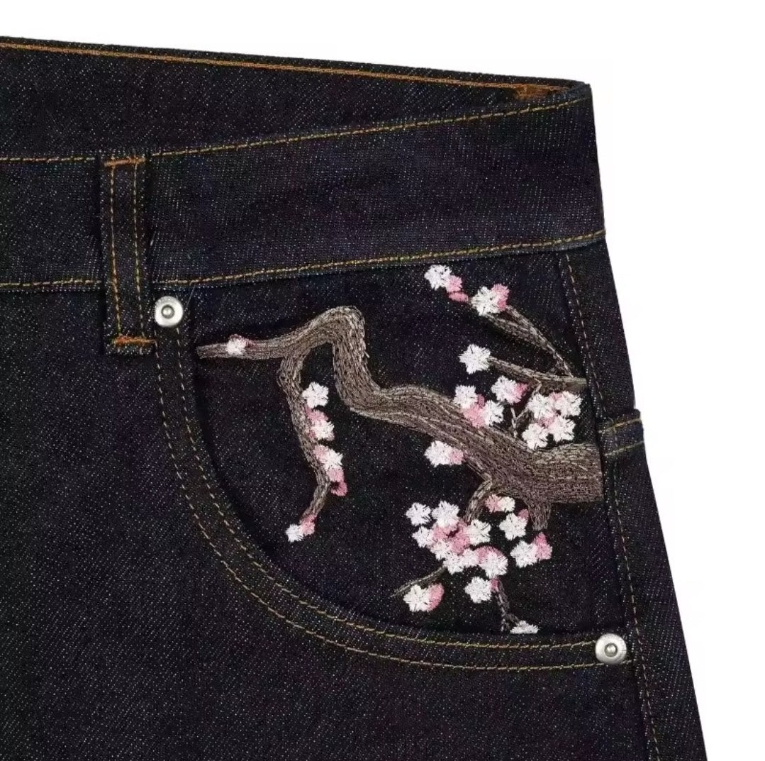 Jeans Streetwear - Fiore di prugno